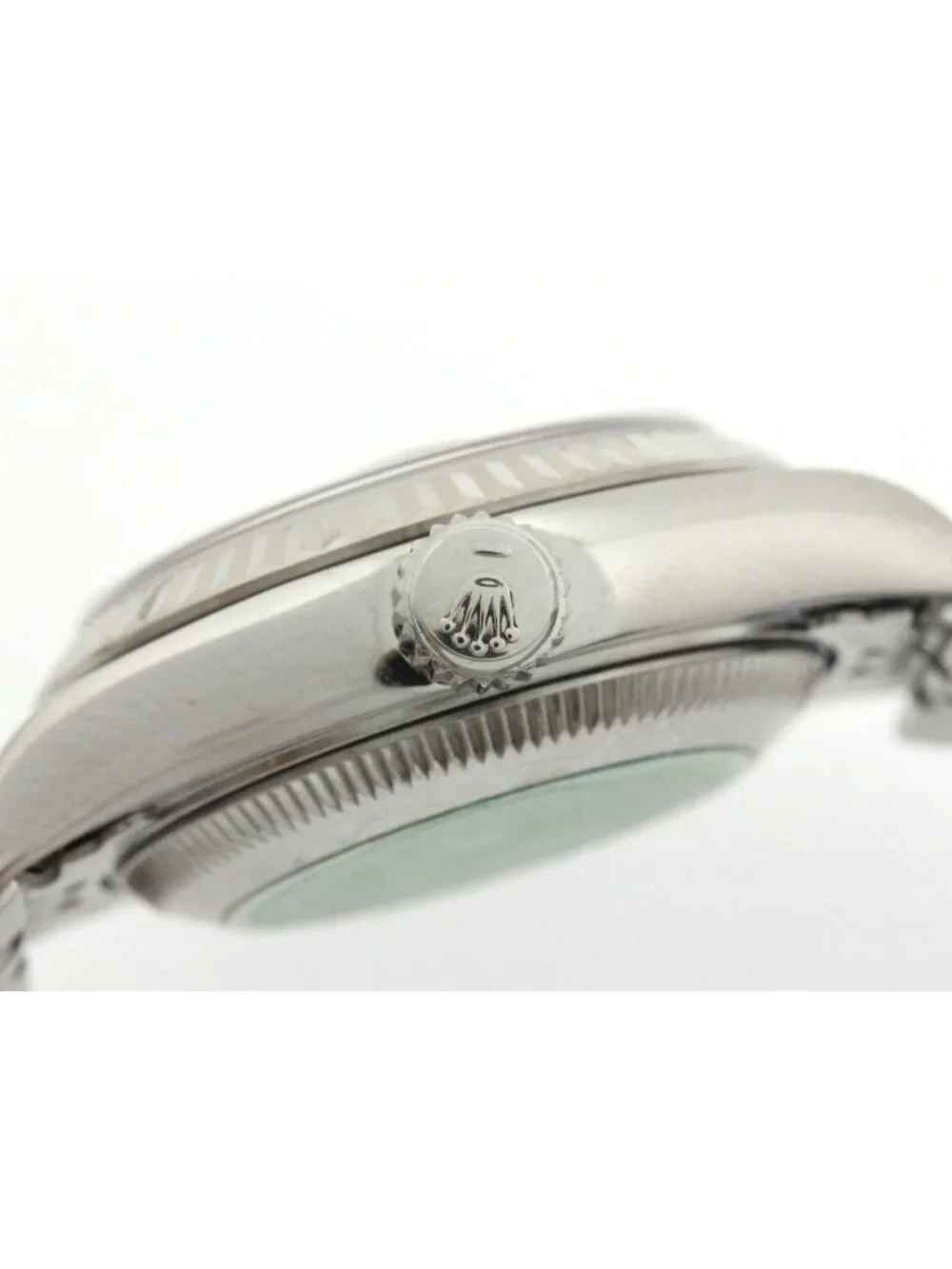 Rolex Datejust 26 Watch Stainless Steel 18k White Gold Diamond Silver Jubilee